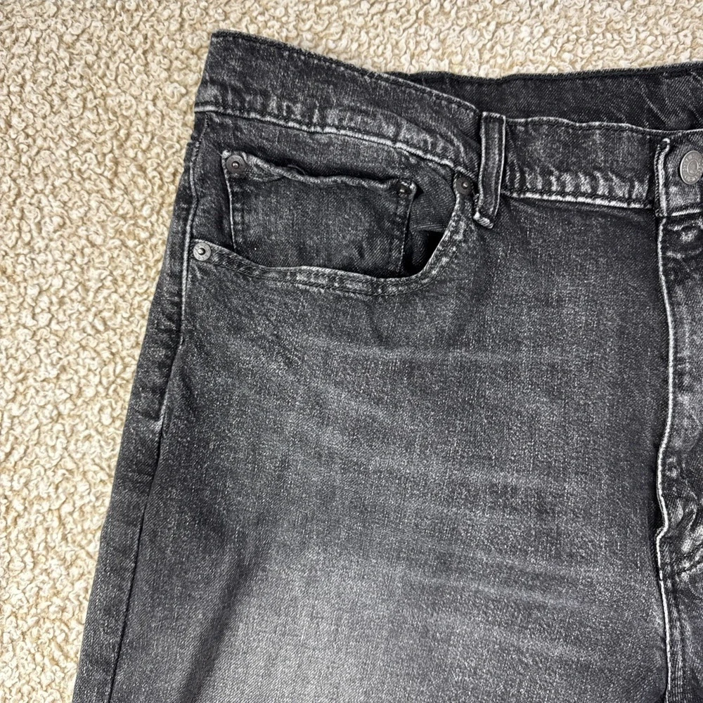 Levis 559 Relaxed Fit Straight Leg Men's Size 40X32 Black Denim Jeans Stretch